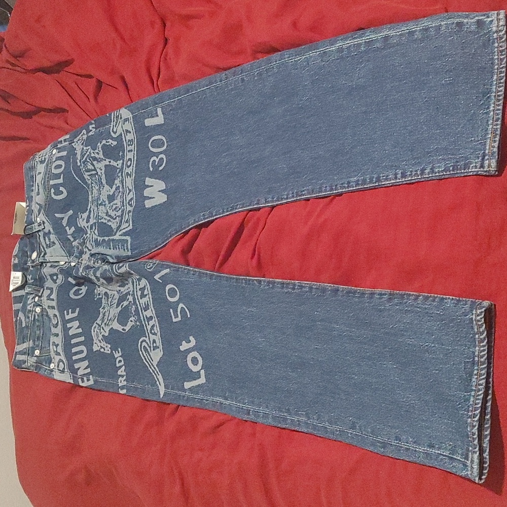 Levi's Blue Graphic Men's Jeans